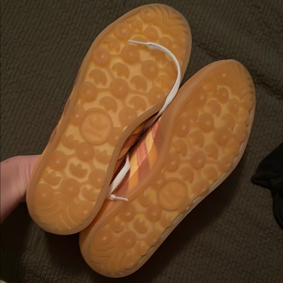 Adidas Yellow and Pink Gazelle Sneakers - Picture 2 of 3